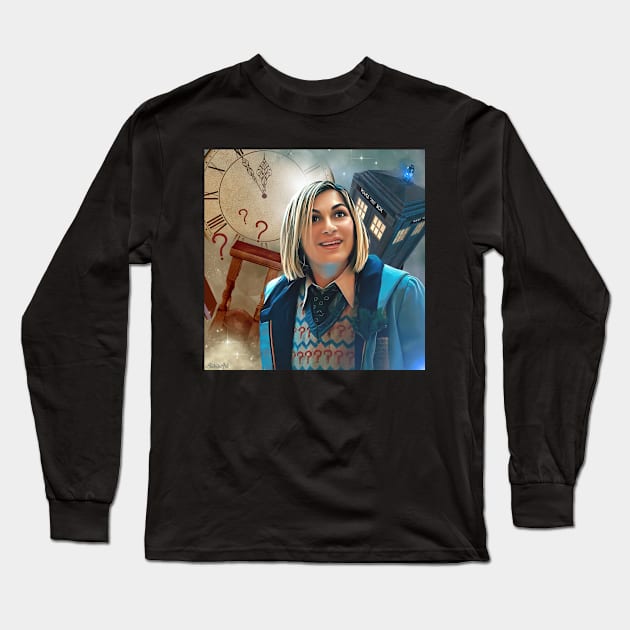 13th doctor / classic Long Sleeve T-Shirt by AlisiaArt